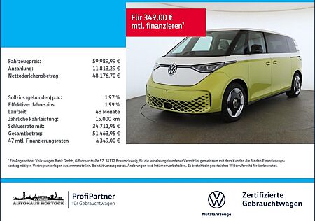VW ID.BUZZ Volkswagen Pro lang 86 kWh AHK IQ.LIGHT 7-SITZER