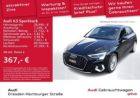 Audi A3 Sportback 40TFSI e Advanced Matrix Navi Leder