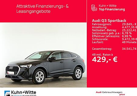 Audi Q3 Sportback 45 TFSIe *HYBRID*AHK*LED*PDC*MMI-Pl