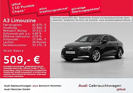 Audi A3 Limousine 35 TDI S tronic advanced Pano/ACC/A
