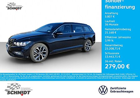 VW Passat Variant Volkswagen 2.0 TDI Business DSG NAVI LED RFK