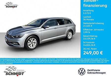 VW Passat Variant Volkswagen 1.5 TSI Business DSG RFK eSD AHK