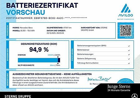 Mercedes-Benz B 250 e Progressive Multibeam Distr SHZ Winterpa