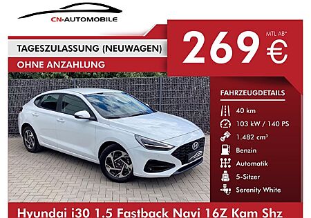 Hyundai i30 1.5 Fastback Navi 16Z Kam Shz LED Temp Lkhz