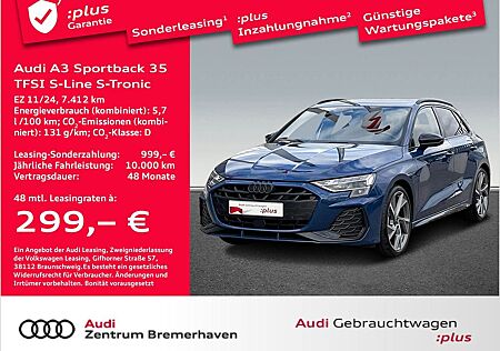 Audi A3 SPORTBACK 35 TFSI S-LINE S-TRON SONOS AHK CAM