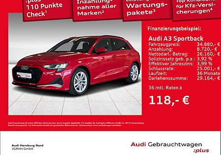 Audi A3 Sportback 30 TFSI S line S tronic AHK ACC Nav