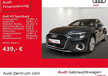Audi A3 Sportback advanced 35 TFSI S tronic NAV R-KAM