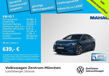 VW ID.7 Volkswagen Pro 210kW AHK ACC CCS IQ.LIGHT NaviPro Area