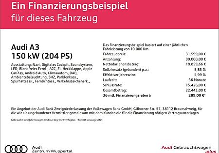 Audi A3 SPORTBACK 40 TFSI E S-LINE ACC KEYLESS DAB AS