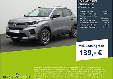 Citroën C3 Turbo 100 S&S Max
