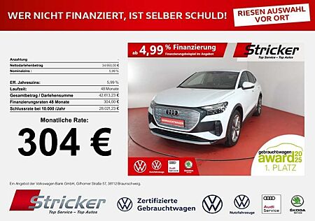 Audi Q4 e-tron Sportback 40 304,-ohne Anzahlung Navi