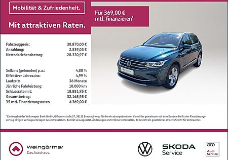 VW Tiguan Volkswagen Elegance 4Motion 2.0 TDI, AHK, Navi, Matr