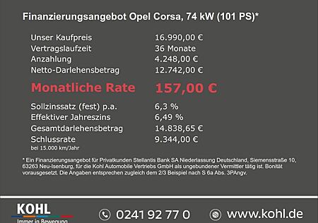 Opel Corsa F Elegance 1.2 Turbo 100 PS Automatik LED