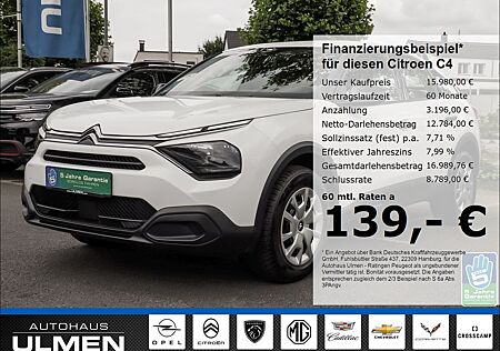 Citroën C4 Live 1.2 PureTech 100 EU6d Klimaanlage Blueto