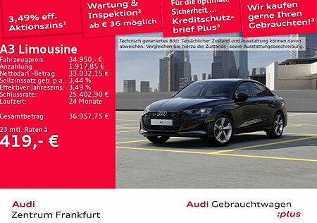 Audi A3 Limousine 35 TFSI advanced S tronic Navi VC