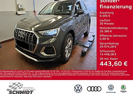Audi Q3 40 TFSI quattro advanced MMI AHK 18" ACC APS+