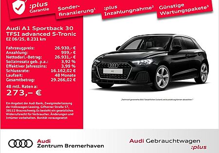 Audi A1 SPORTBACK 30 TFSI ADVANCED S-TRON ACC NAV LED