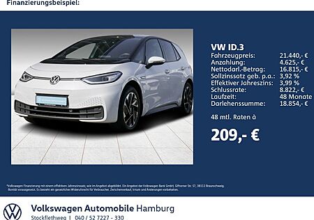 VW ID.3 Volkswagen Pro Performance LM18 ACC Navi Wärmepumpe