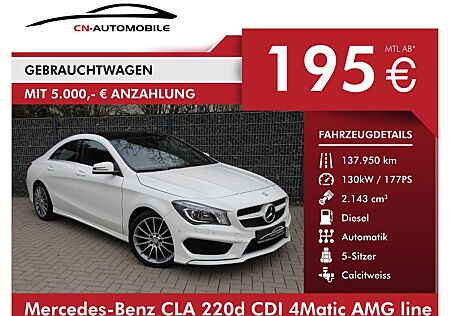 Mercedes-Benz CLA 220 CLA 220d CDI 4Matic AMG line Navi Pano Cam
