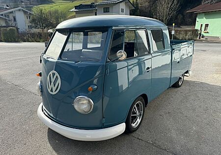 VW T1 Volkswagen Doppelkabine Doka Taubenblau Typ 26 - 16