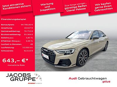 Audi S8 Individual/Black+/189UPE/Digi Matrix/Volllede