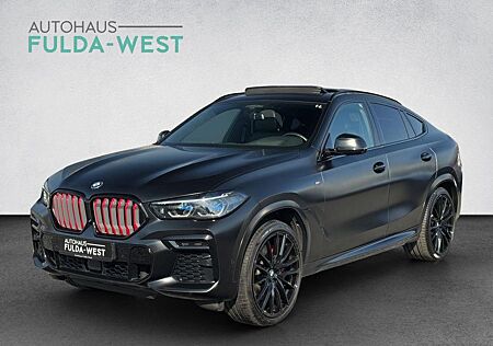 BMW X6 M50i Black Vermilion FrozenBlack Laser B&W