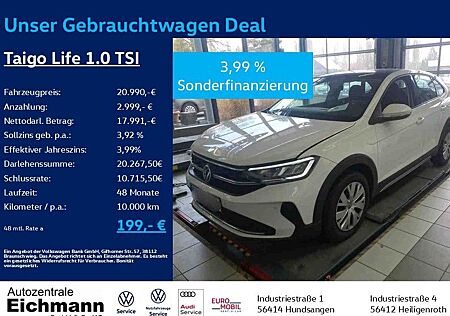 VW Taigo Volkswagen Life 1.0 TSI+LED+PANO+CLIMA+SHZ+PDC+APP+