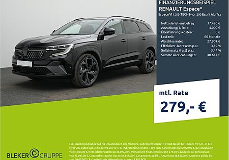 Renault Espace VI 1.2 E-TECH Hybr 200 Esprit Alp.7sz (E6e)