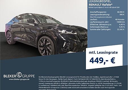 Renault Rafale Esprit Alpine E-Tech Full Hybrid 200