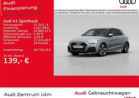 Audi A1 Sportback S-Line Black 25 TFSI LED KEYL SONOS