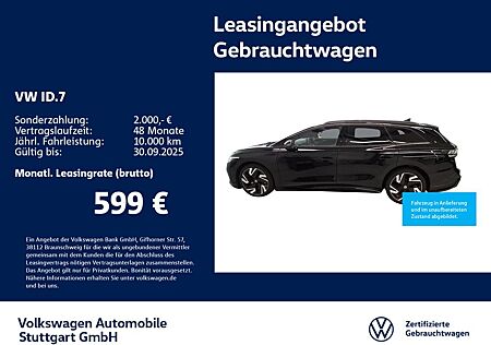 VW ID.7 Volkswagen Tourer Navi Kamera LED AHK ACC SHZ