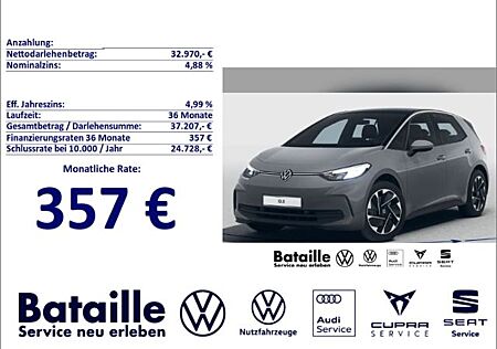 VW ID.3 Volkswagen Pro Navi LED ACC App-Connect Klimaautom DAB
