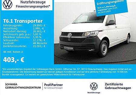 VW T6 Transporter Volkswagen T6.1 Transporter Kasten LR 2.0 TDI StdHz*8-fach