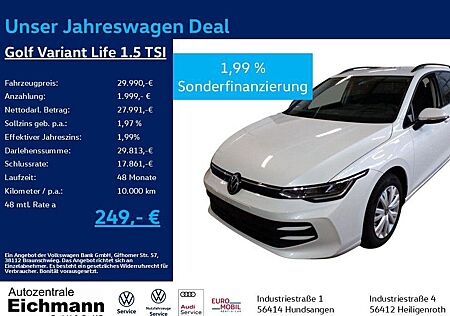 VW Golf Volkswagen VIII Var. Life 1.5 TSI,+LED+NAVI+AHK+RFK+HE