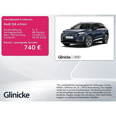 Audi Q4 e-tron leasen