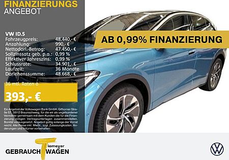 VW ID.5 Volkswagen ProPerf SPORT+ PANO LM21 AHK WÄRMEP.