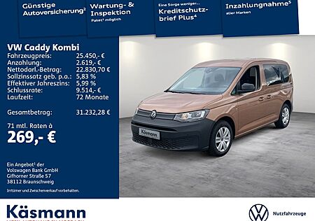 VW Caddy Volkswagen Kombi Life 5-Sitzer 1.5TSI NAV SHZ ACC PDC