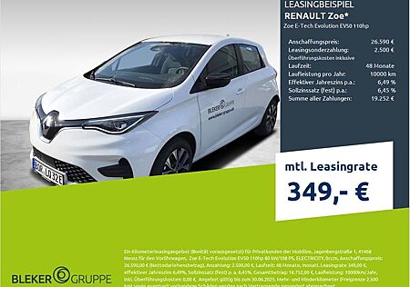 Renault ZOE E-Tech Evolution EV50 110hp