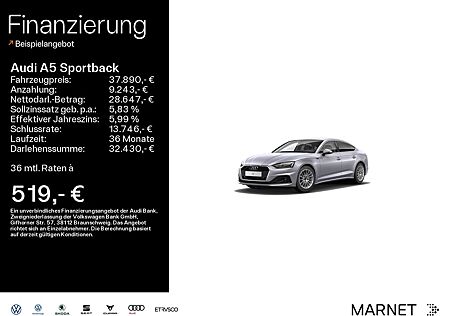 Audi A5 Sportback 40 TFSI*Navi*Alu*PDC* Connect*S
