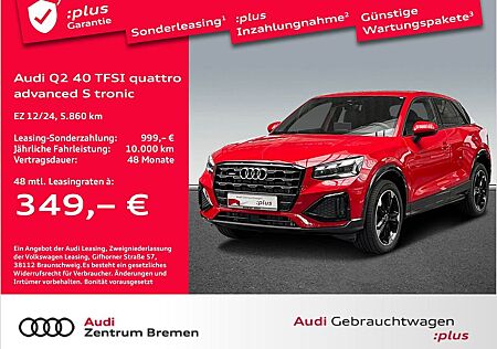 Audi Q2 40 TFSI QUATTRO Aadvanced S tronic UPE56 NAVI