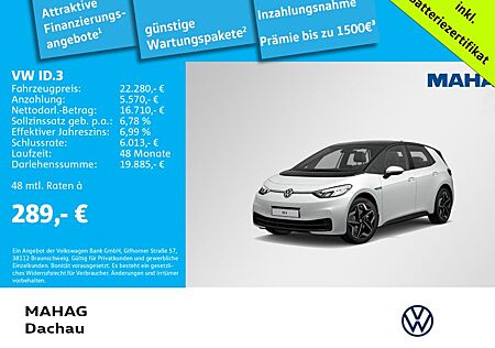 VW ID.3 Volkswagen Pro Performance LED Navi CCS ParkPilot Alu1