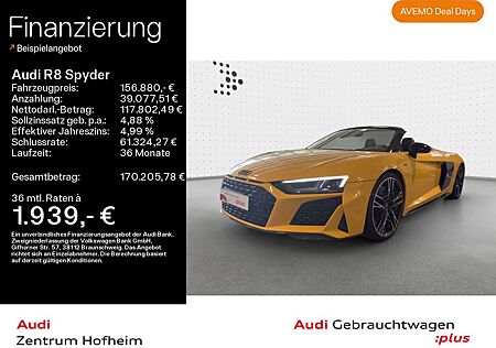 Audi R8 Spyder V10 performance*Keramik*Laser*B&O*Virt