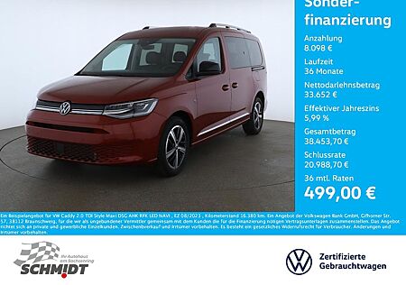 VW Caddy Volkswagen 2.0 TDI Style Maxi DSG AHK RFK LED NAVI