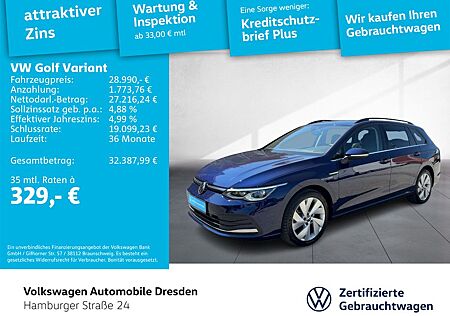 VW Golf Volkswagen VIII Variant Style 1.5 eTSI DSG LED AHK KAM