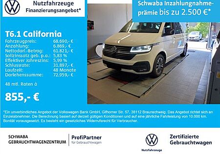 VW T6 California Volkswagen T6.1 California Ocean 2.0TDI 4M DSG*StdHz*AHK*17