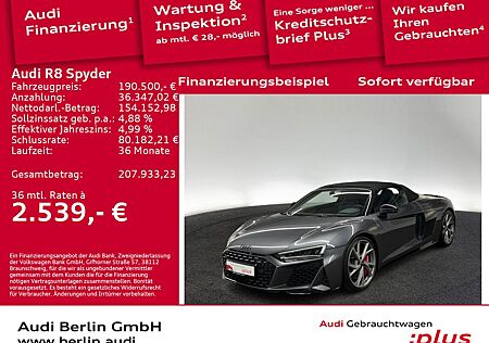 Audi R8 Spyder V10 performance qu. S tr. LED RFK NAVI