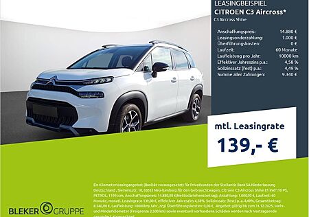 Citroën C3 Aircross gebraucht kaufen Citroën C3 Aircross PureTech 110 S&S Shine
