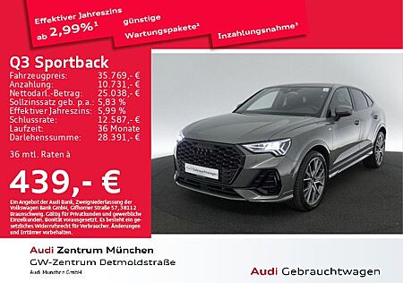 Audi Q3 Sportback 35 TFSI S tronic S line Pano/B&O/Vi
