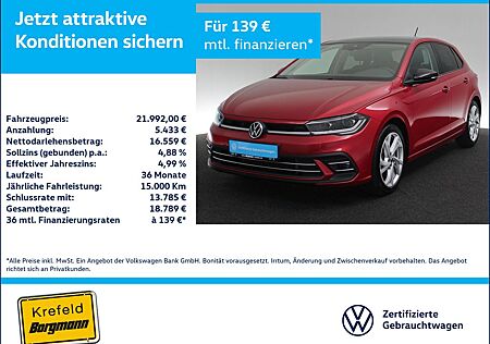 VW Polo Volkswagen 1.0 TSI Style MATRIX-LED ACC NAVI KAMERA