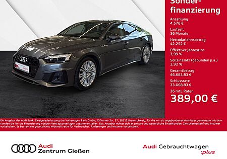 Audi A5 Sportback 40 TFSI quattro S line Black Matrix